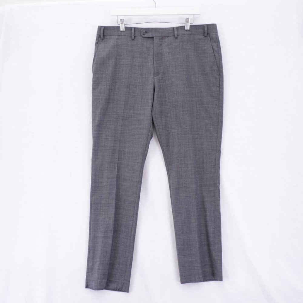 Original Penguin Wool Blend Gray Sharkskin Dress Pants Trousers 38 / 30 Mid Rise